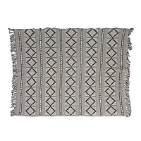 Hello Honey® & Beige Diamond Soft Recycled Cotton Blend Throw