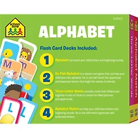 School Zone® Alphabet Flash Card, 4 Pack
