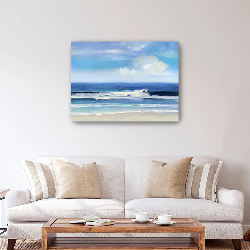Waves Breaking Canvas Giclee