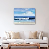 Waves Breaking Canvas Giclee