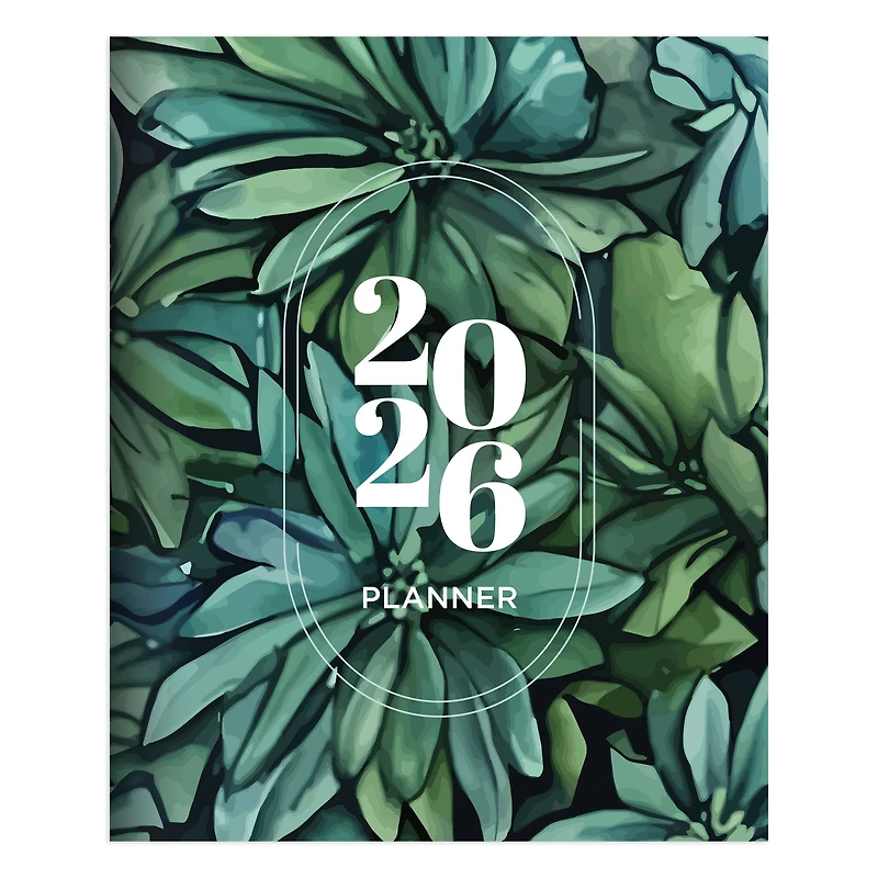 2026 Succulent Large Monthly Planner