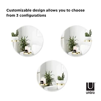 Umbra 24" Perch Round Wall Mirror