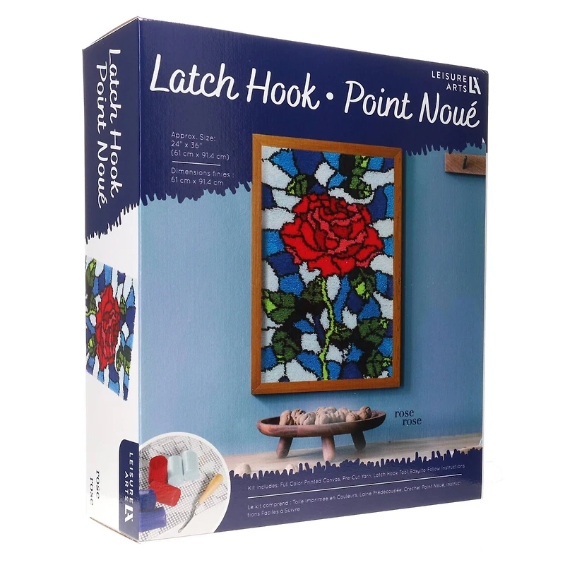 Leisure Arts® Rose Latch Hook Kit