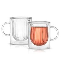 JoyJolt® Christian Siriano 5.4oz. Floret Insulated Glasses, 2ct.
