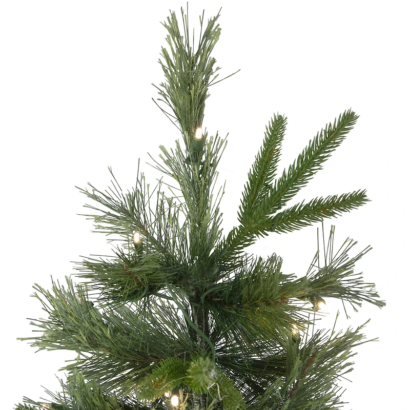 7.5 Ft. Pre-Lit Cashmere Mixed Pine Artificial Christmas Tree, Warm White LED Lights