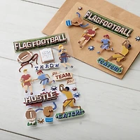 Flag Football Dimensional Stickers by Recollections™