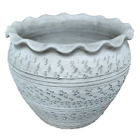 10" White Etched Ceramic Pot by Ashland®
