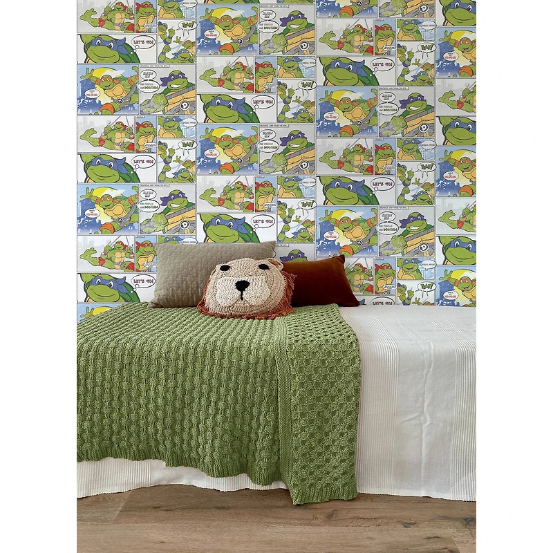 RoomMates Teenage Mutant Ninja Turtles Comic Peel & Stick Wallpaper