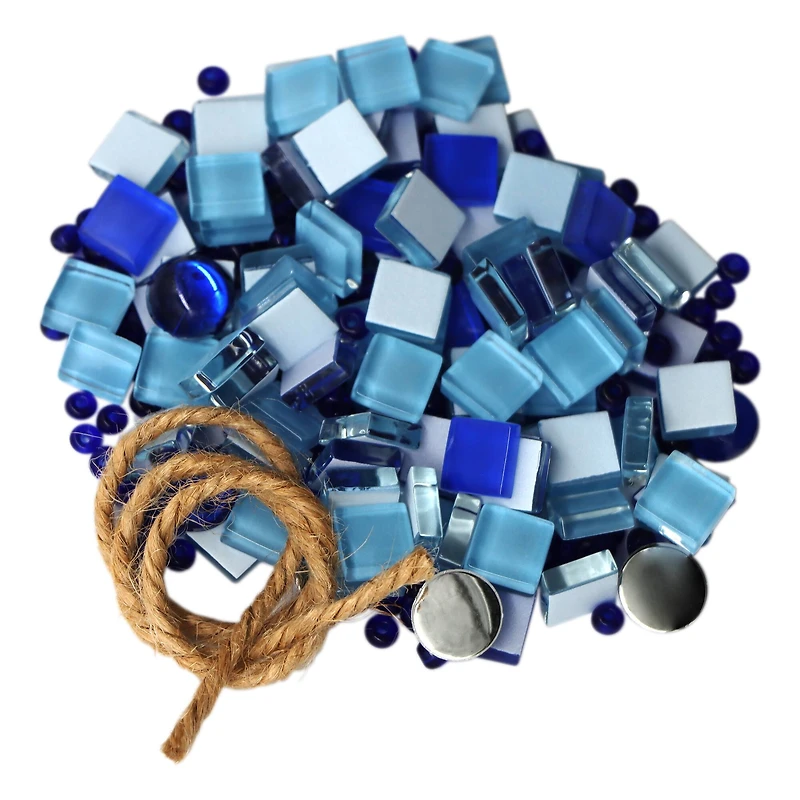 3.5" Cool Tones Mosaic Vase Kit by Make Market®