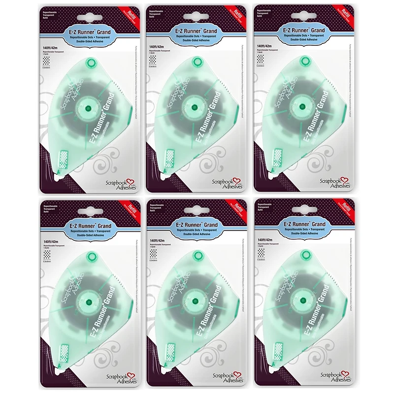 Scrapbook Adhesives by 3L® E-Z Runner® Grand Repositionable Dots Refills, 6ct.