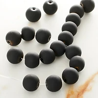 9 Pack: Black Glass Round Beads, 10mm by Bead Landing™