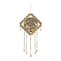 29" Gold Metal Tree Eclectic Windchime