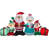 4.5ft. Airblown® Inflatable Christmas Claus Family Collection Scene