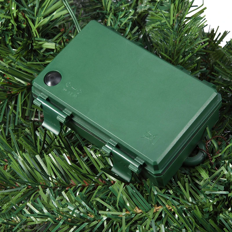 6ft. Pre-Lit Madison Gold Leaves & Ornaments Garland