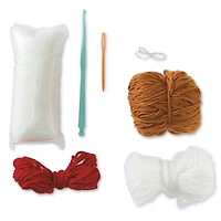 Intermediate Gingerbread Cookies & Candy Cane Amigurumi Crochet Ornament Kit by Loops & Threads®