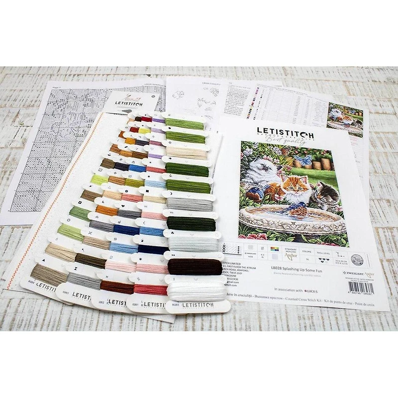 Letistitch Splashing Up Some Fun Counted Cross Stitch Kit