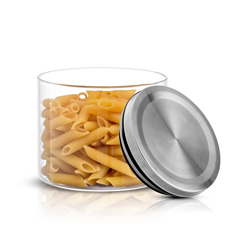 JoyJolt® Storage Jars with Airtight Stainless Steel Lids, 6ct.