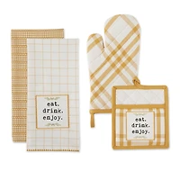 DII® Eat, Drink & Enjoy Kitchen Towels
