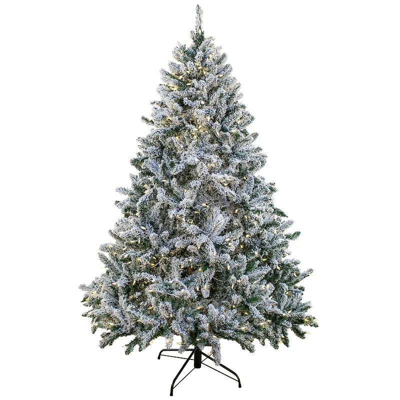 6.5ft. Pre-Lit Snowy Hudson Artificial Christmas Tree