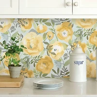 NuWallpaper Peachy Keen Yellow Peel & Stick Wallpaper