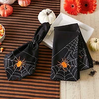 DII® Spooky Spiderweb Embellished Dinner Napkins, 4ct.