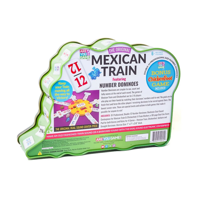 The Original Mexican Train Featuring Number Dominoes - Bonus Chickenfoot Game Included