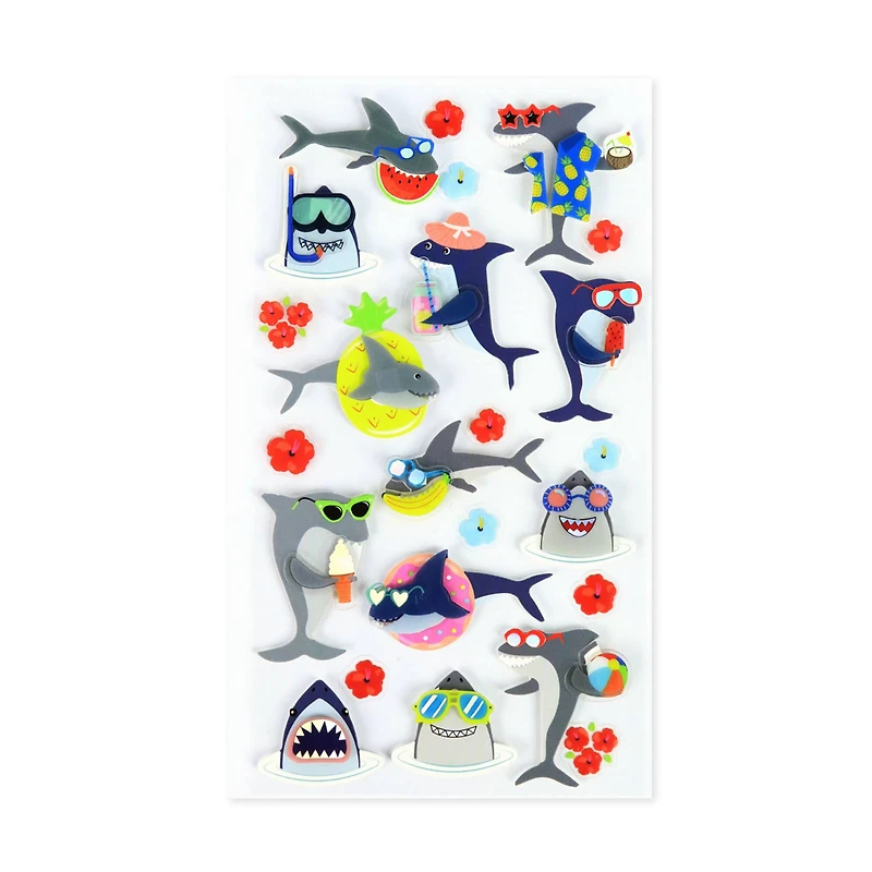 Hawaiian Shark Dimensional Stickers by Recollections™