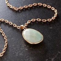 Faceted Amazonite Teardrop Pendant by Bead Landing™
