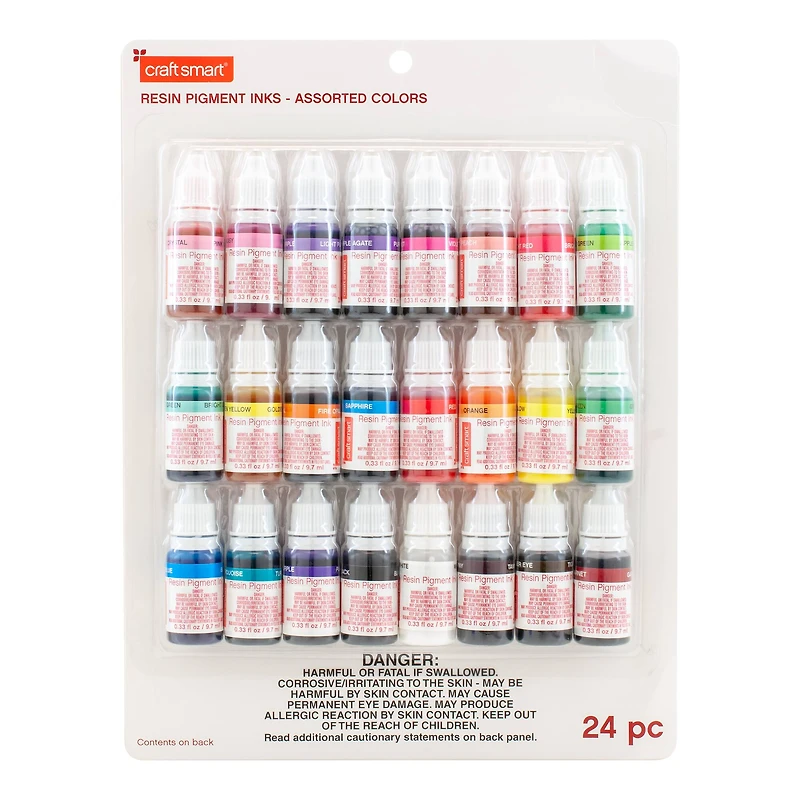 24 Color Resin Pigment Ink Set by Craft Smart®
