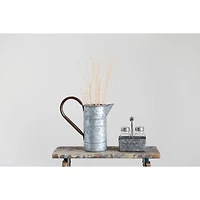 Hello Honey® Glass Salt & Pepper Shaker Set with Metal Caddy