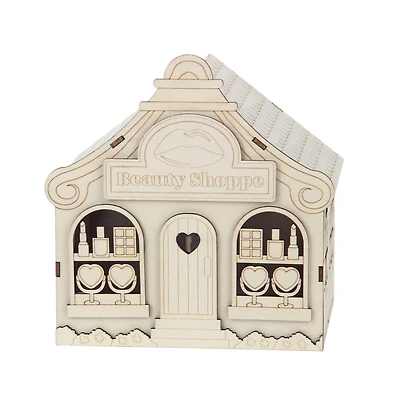 7.5" Beauty Shop DIY LED Wood Décor by Make Market®