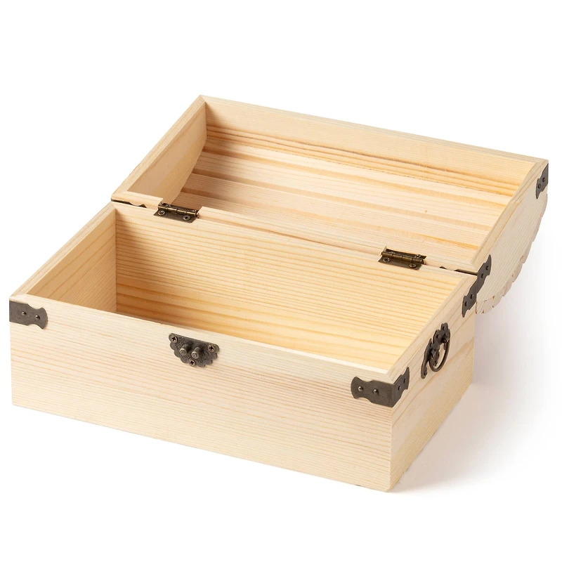 9" Ornate Wood Treasure Chest by Make Market®