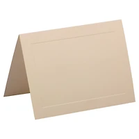 JAM Paper A7 Strathmore Ivory Wove Panel Fold Over Cards