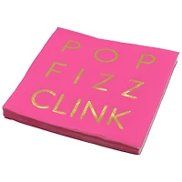 Pink Pop Fizz Clink Beverage Napkins, 20ct. by Celebrate It™
