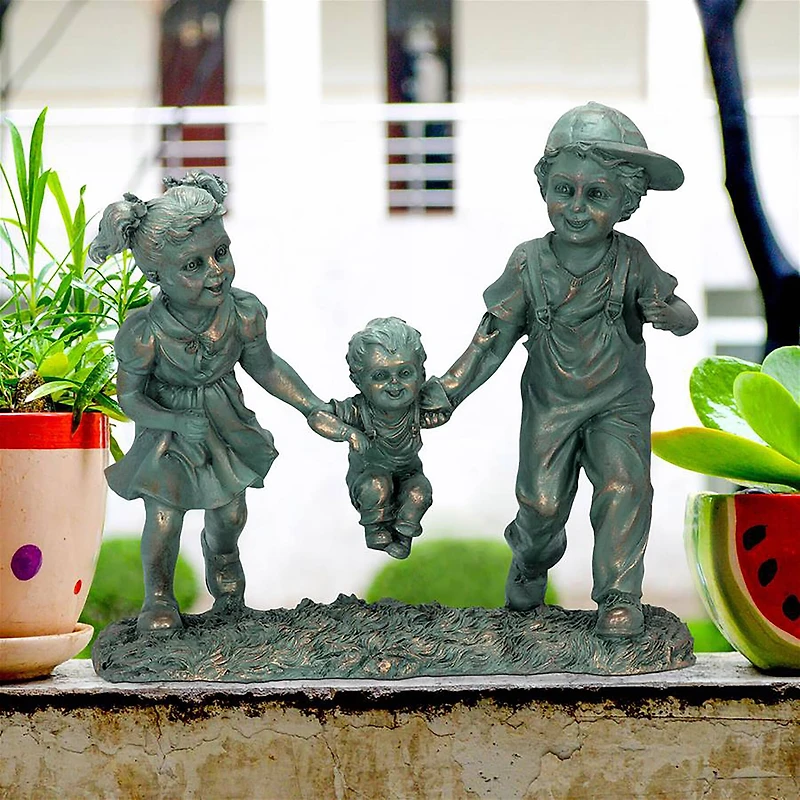 Design Toscano 12" Swing Time Children Garden Statue
