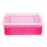 Pink Stacking Crayon Box by Simply Tidy™