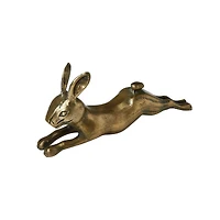Hello Honey® 11" Antique Brass Decorative Embossed Aluminum Rabbit