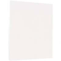 JAM Paper White 8.5" x 11" 67lb. Bristol Vellum Cardstock, 100 Sheets