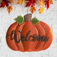 Glitzhome® Metal Welcome Pumpkin Yard Stake