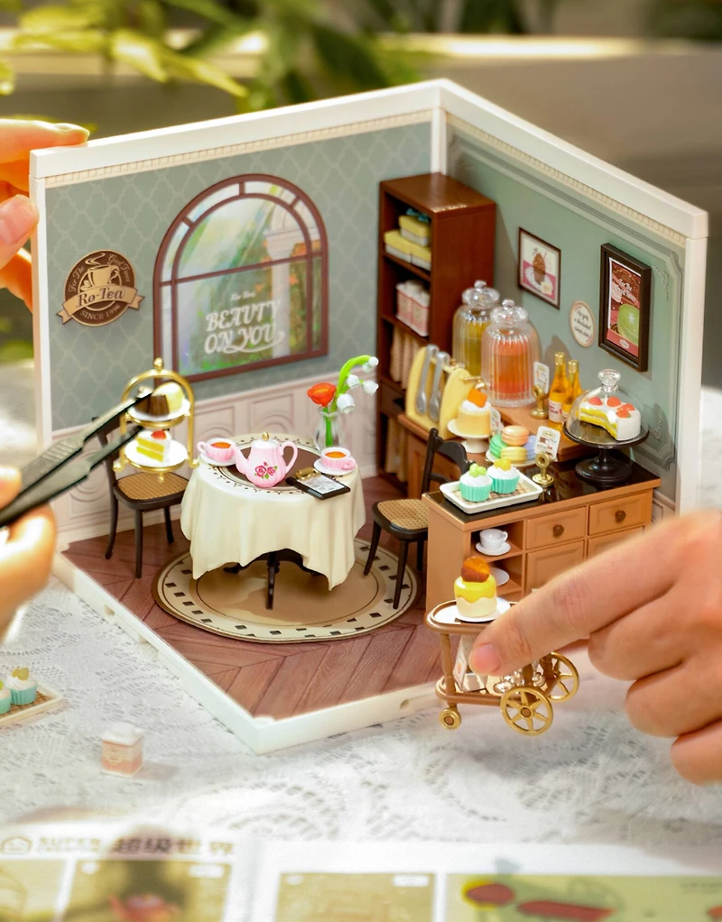 Rolife® Super Creator Sweet Sips Tea DIY Miniature Kit