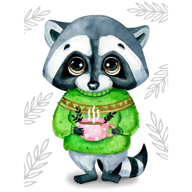 Crafting Spark Cute Racoon Diamond Painting Kit