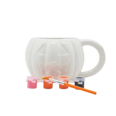 Jack-o'-Lantern Color Your Own Ceramic Mug Kit by Creatology™