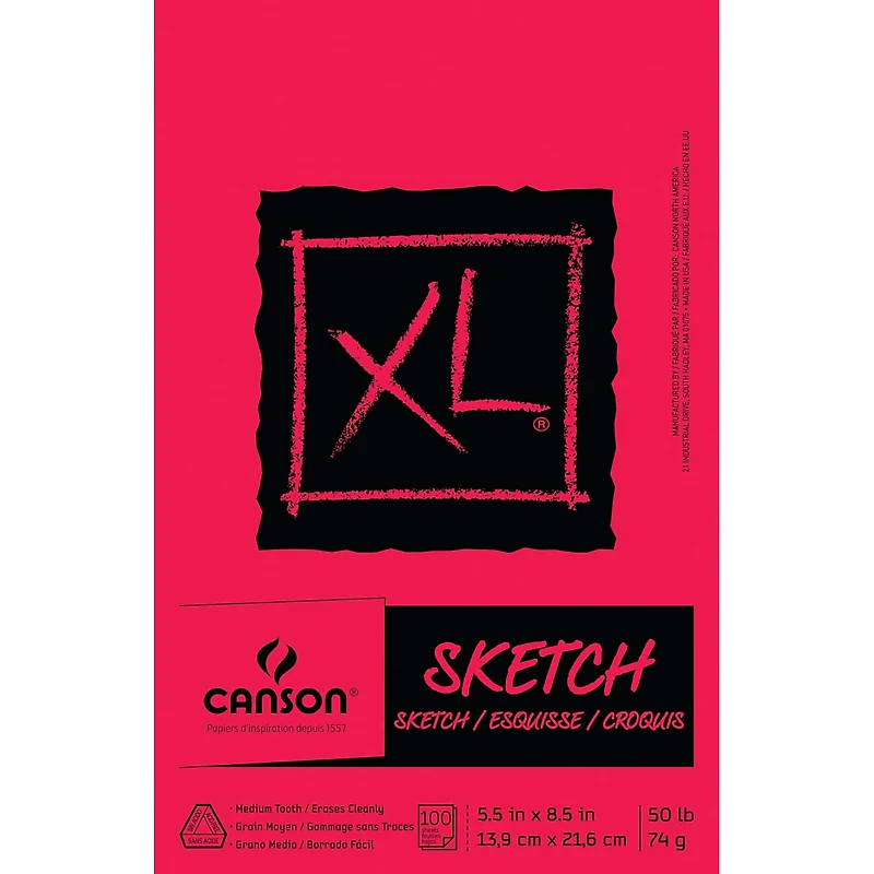 6 Pack: Canson® XL® Sketch Pad, 5.5" x 8.5"