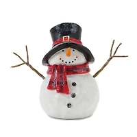 6" Snowman with Scarf Figurine Set
