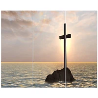 Designart - Jesus Christian Cross in Bay View