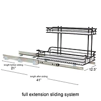 Household Essentials Glidez 2-Tier Cabinet Organizer