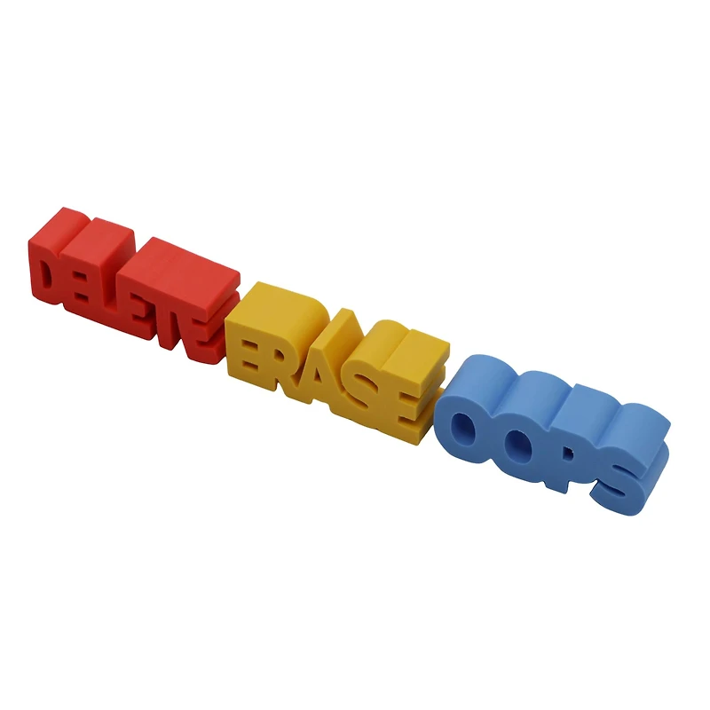 Die Cut Word Eraser Set by Fab Finds