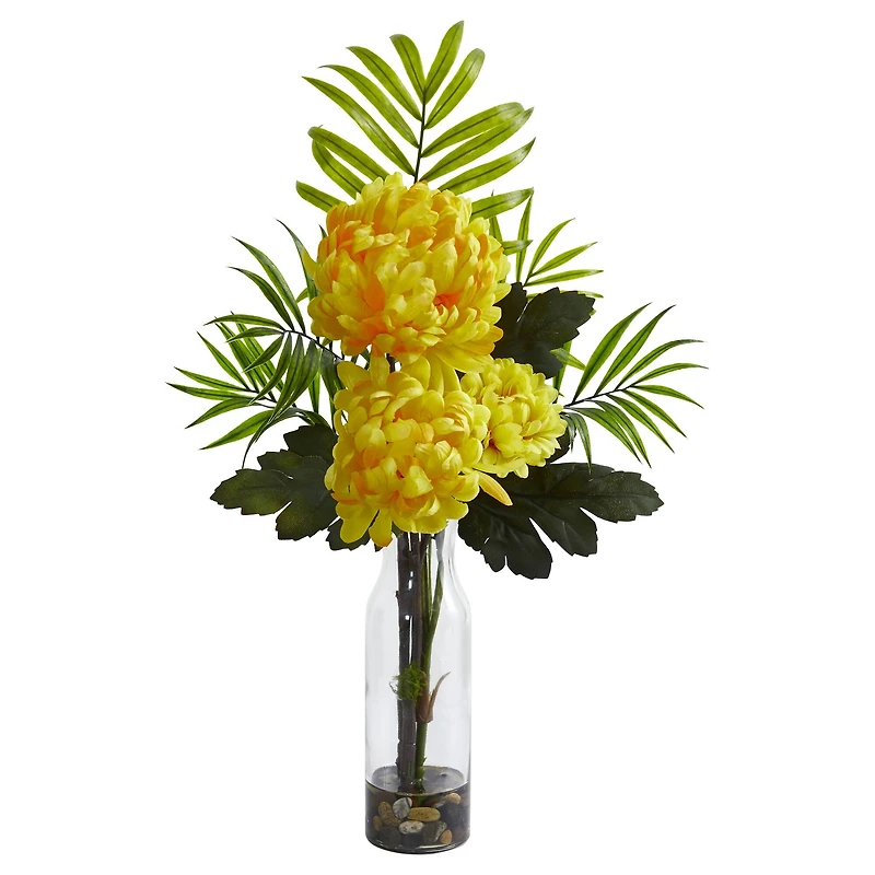 Tropical Mum Arrangement In Vase
