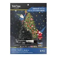 Brea Reese™ 9" x 12" Gnomy Christmas Scratch Art Paper Pad