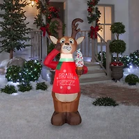 6ft. Animated Airblown® Inflatable Christmas Shaking Reindeer